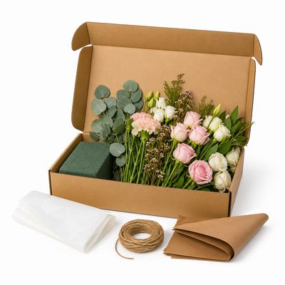Local flower kit with the stems for one recipe