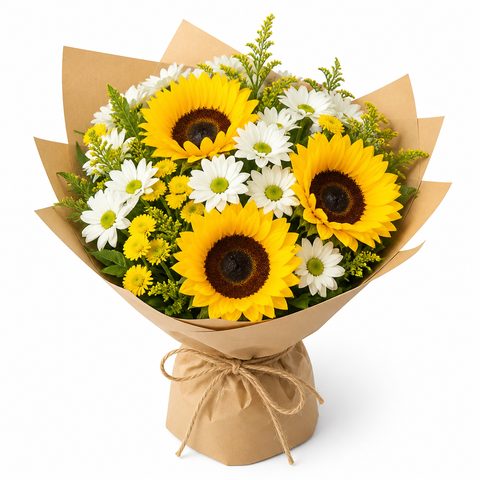 Get-well sunflowers